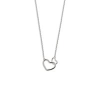 XENOX® LOVE STORY Halskette - Damen Halskette aus hochwertigem 925/- Sterlingsilber mit zwei Herz-Anhänger | XS1758