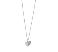 Xenox Sterling Silber Kette XS3610 - 40-45 cm - LOVE STORY - Karreekette - Herz