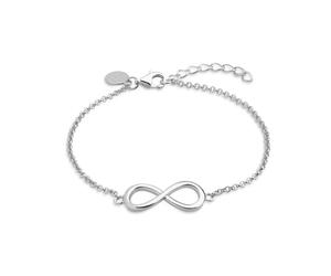 XENOX® Infinity Armband - Damen Armband aus hochwertigem 925/- Sterlingsilber mit Infinity-Anhänger | XS2764
