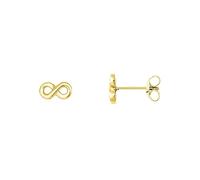 Xenox Ohrstecker Infinity – Symbolic Power – Damen 925 Sterling Silber goldfarben XS3736GN