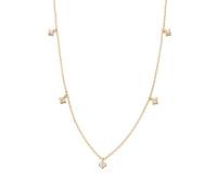 XENOX XS2036G Damen Collier Sterling-Silber 925 Gold weiß 45 cm
