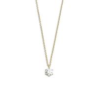XENOX® Krappe Halskette - Damen Halskette aus hochwertigem925/- Sterlingsilber mit Zirkonia Stein | XS7211G