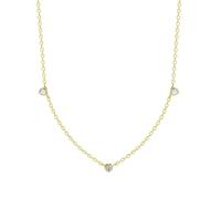 XENOX® LOVE STORY Halskette - Damen Halskette aus hochwertigem 925/- Sterlingsilber mit Herz-Anhänger und Zirkonia-Steinen | XS10051G