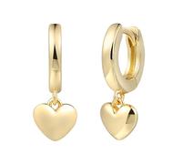 XENOX® LOVE STORY Ohrringe - Damen Ohrringe aus hochwertigem 925/- Sterlingsilber mit Herz-Anhänger und Zirkonia Stein | XS10056G