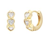 XENOX® LOVE STORY Ohrstecker - Damen Ohrringe aus hochwertigem 925/- Sterlingsilber mit Zirkonia-Steinen | XS10057G