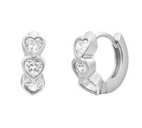 XENOX® LOVE STORY Ohrstecker - Damen Ohrringe aus hochwertigem 925/- Sterlingsilber mit Zirkonia-Steinen | XS10057
