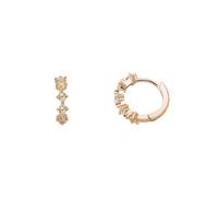 XENOX XS2039R Damen Creolen Sterling-Silber 925 Rose weiß