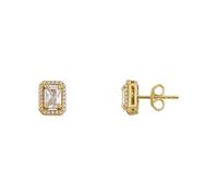Xenox Ohrringe XS7068G Damen Ohrstecker Sterling-Silber 925 Gold weiß Zirkonia