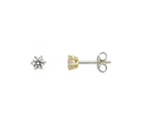 Xenox Ohrstecker XS7262G Damen Sterling‑Silber 925 Zirkonia