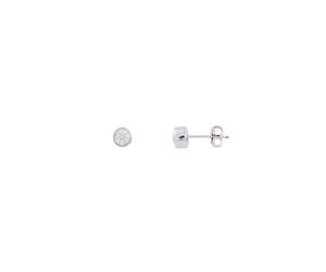 XENOX Ohrstecker - Silver Circle Zargenfassung - XS7122 silber