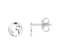 XENOX XS3163 Damen Ohrstecker Welt Erde Silber 925 Silber