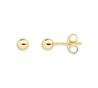 Xenox XS3509GN Ohrringe Ohrstecker Modern Classic Silber Gold Ø 4 mm