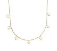XENOX® Plättchen Halskette - Damen Halskette aus hochwertigem 925/- Sterlingsilber | XS3690G