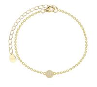 XENOX® POPPY GLITZ Armband - Damen Armband aus hochwertigem 925/- Sterlingsilber mit Anhänger und Zirkonia-Steinen | XS10011G