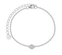 XENOX® POPPY GLITZ Armband - Damen Armband aus hochwertigem 925/- Sterlingsilber mit Anhänger und Zirkonia-Steinen | XS10011