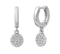 XENOX® POPPY GLITZ Ohrringe - Damen Ohrring aus hochwertigem 925/- Sterlingsilber mit Anhänger und Zirkonia-Steinen | XS10009