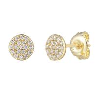 XENOX® POPPY GLITZ Ohrstecker - Damen Ohrring aus hochwertigem 925/- Sterlingsilber mit Zirkonia-Steinen | XS10007G