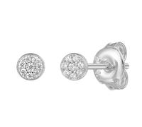 XENOX® | POPPY GLITZ Ohrstecker - Damen Ohrring aus hochwertigem 925/- Sterlingsilber mit Zirkonia-Steinen | XS10006