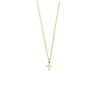 XENOX Kette mit Anhänger »KREUZ, POWERTOWER, XS3521GK«, mit Zirkonia, gold