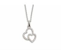 XENOX® LOVE STORY Halskette - Damen Halskette aus hochwertigem 925/- Sterlingsilber mit Herz-Anhänger