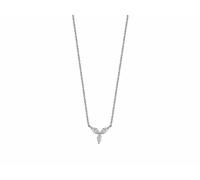 Xenox Damen 925 Sterling Silber Halskette mit Anhänger mit Zirkonia in silberfarben - FANCY CUT - XS6070