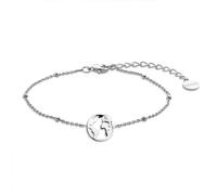 XENOX XS2986 Damen Armband Welt Erde Silber 925 Silber 18,5 cm