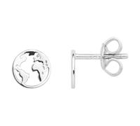 XENOX XS3163 Damen Ohrstecker Welt Erde Silber 925 Silber