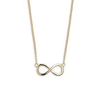 XENOX XS2763G Damen Collier Unendlich Symbolic Power Sterling-Silber 925 Gold 45 cm