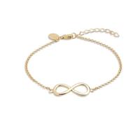 XENOX XS2764G Damen Armband Unendlich Symbolic Power Sterling-Silber 925 Gold 20 cm
