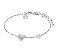 XENOX XS2783 Damen Armband Herz Love Story Sterling-Silber 925 Silber weiß Zirkonia 20 cm