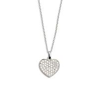 XENOX XS2791 Damen Collier Herz Love Story Silber weiß 45 cm