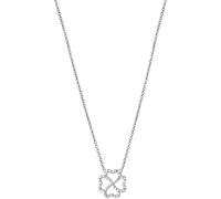 XENOX XS2920 Damen Collier Kleeblatt Happy Hour Sterling-Silber 925 Silber weiß Zirkonia 45 cm