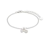 XENOX XS2930 Damen Armband Herz Happy Hour Silber Weiß 18,5 cm