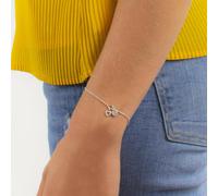 XENOX XS2930 Damen Armband Herz Happy Hour Silber Weiß 18,5 cm