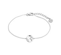 Xenox Sterling Silber ARMBAND XS3165 - 15-18,5 cm - WANDERLUST - Ankerkette - Weltkugel