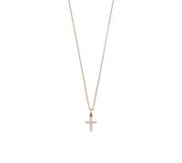 XENOX Kette mit Anhänger »KREUZ, POWERTOWER, XS3521RK«, mit Zirkonia, gold