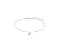 Xenox XS3533 Fusskette Crazy Daisy Silber Zirkonia mit Herz-Anhänger