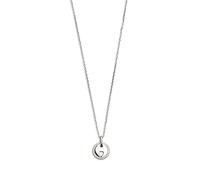 XENOX Damen-Halskette Sterling-Silber XS3538 LOVE STORY – Ankerkette Herz mit Zirkonia 40–45 cm