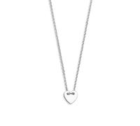 Xenox Sterling Silber Kette XS3566 - 40-45 cm - LOVE STORY - Ankerkette - Herz