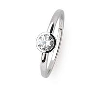 Xenox XS7279 Ring Damen Circle Zarge Zirkonia Ø 4,5 mm Silber Gr. 56