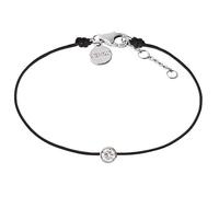 XENOX XS7321 Damen Armband Silver Circle Sterling-Silber 925 Silber schwarz Zirkonia 18,5 cm