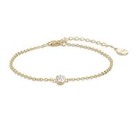 Xenox Sterling Silber Armband XS7320G - 15-18,5 cm - ZARGE GOLD - Gelbgold Verg. Karreekette
