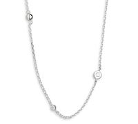 Xenox Sterling Silber Kette XS3829 - 40-45 cm - ZARGE SILBER - Karreekette