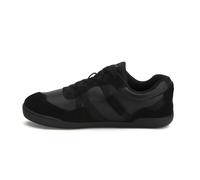 Xero Shoes Kelso Damen - Klassische Leder Court-Schuhe, Flexibles FeelTrue-Sohlen, Atmungsaktive Mesh-Innensohle, Minimalistisches Design, Perfekt für Tennis und Freizeit - Schwarz, Größe 40 EU