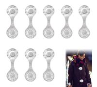 Xerteam 8 Stück Magnetische Reflektoren für Kleidung, Fluoreszierend Reflektoren Kinder für Jacke Rucksack Schulranzen Hunde Kinderwagen, Warnende Reflektor Clips Anhänger für Joggen (Silber)