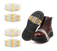 XFSRG 2 Paar Anti Rutsch Schuhspikes Spikes für Schuhe Winter Universal Steigeisen Schuhspikes Schnee und EIS Anti Rutsch Schuhkrallen mit 7 Zähne für Schuhe Stiefel (A)