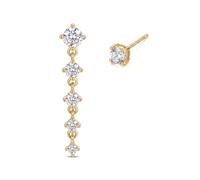 XFSRG 2 PCS Hängeohrringe Tropfenohrringe Ohrhänger mit Zirkonia in Tropfenform Damen Ohrringe Hängend Lange Tropfen Ohrringe Eleganter Ohrschmuck für Frauen Mädchen (Gold)