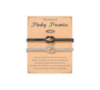 XFSRG 2 Stück Doppellagig Geknotet Armband mit Karte Elegant Armbänder Verstellbar Modeaccessoires Geschenke für Paare