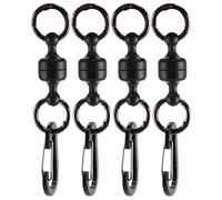 XFSRG 2 Stück Schlüsselanhänger Magnetisch Multifunktionaler Outdoor Magnet Karabiner Haken mit Schnellverschluss für Rucksack Schlüssel Wandern und Camping Fliegenfischen