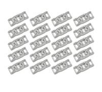 XFSRG 20 Stück Strass-Schnürsenkelverschlüsse mit Bling-Effekt Modische Schuhaccessoires für Wanderschuhe & Sportschuhe Dekorative Schnallen für Schuhschmuck